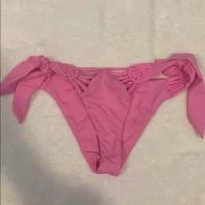 Frankie’s Bikinis Large Pink Bottoms New